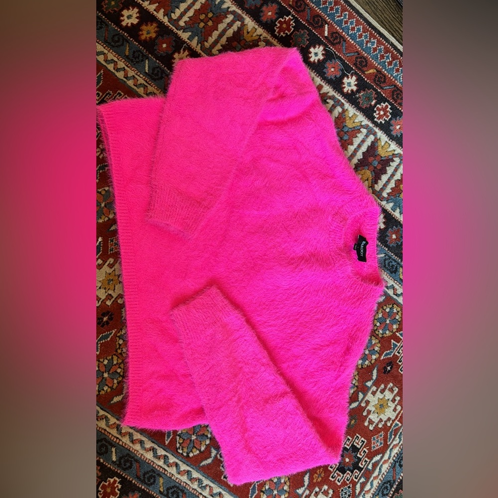 Pink Cropped Sweater